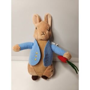 Peter Rabbit Plush Doll-Classic Blue Jacket-Beatrix Potter Collectible Easter!